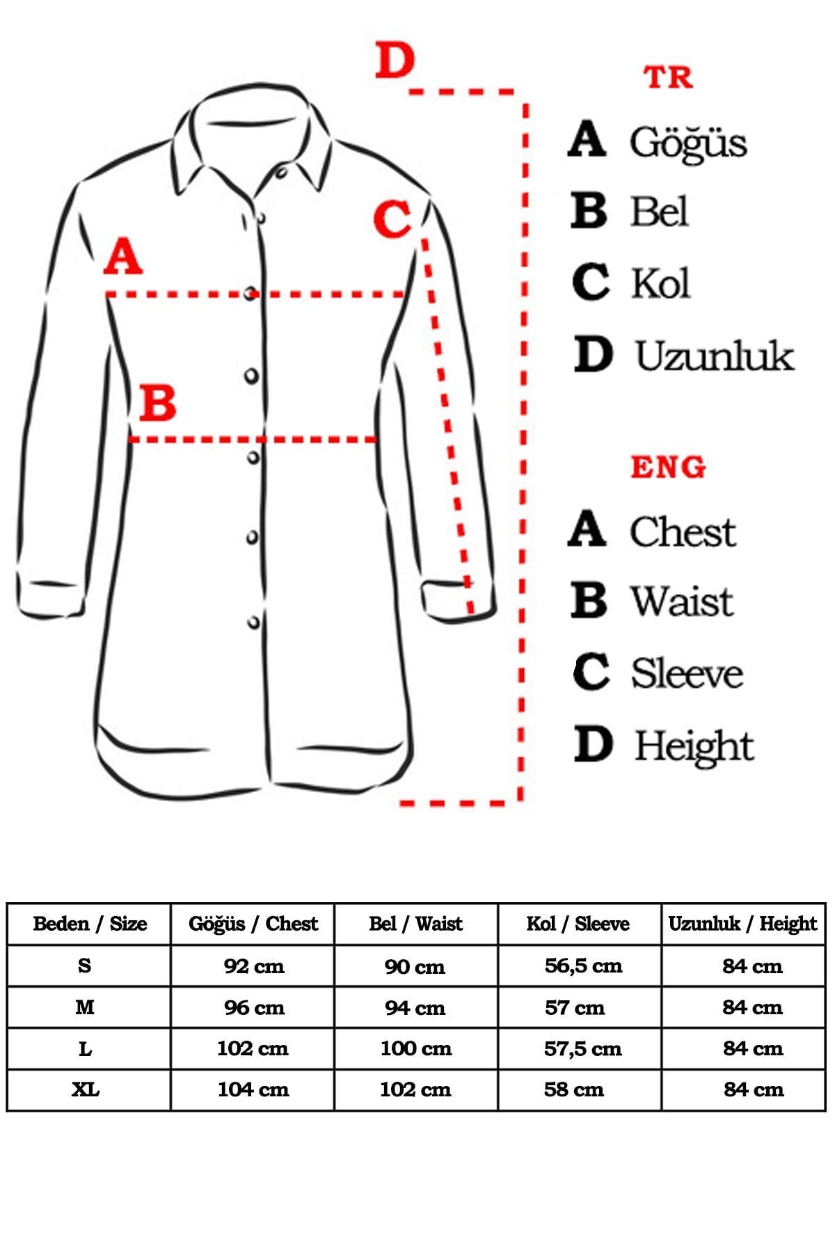 ARM-19Y001003 İndigo Tunik Gömlek