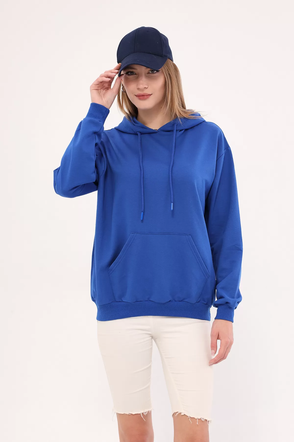 ARM-25K001025 Saks Cepli Kapüşonlu Sweatshirt